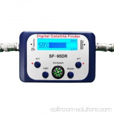 Digital Displaying Satellite Finder Meter Satfinder TV Signal Receiver Decoder Satlink Receptor Buzzer Compass LCD FTA Dish